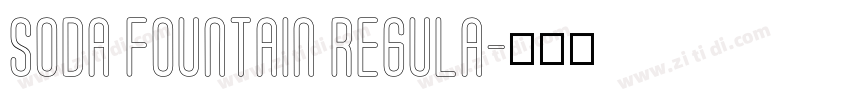 Soda Fountain Regula字体转换